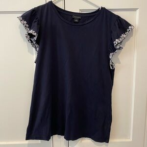 Ann Taylor Tee - Blue - Size Small
